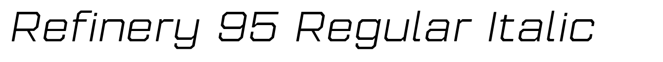 Refinery 95 Regular Italic